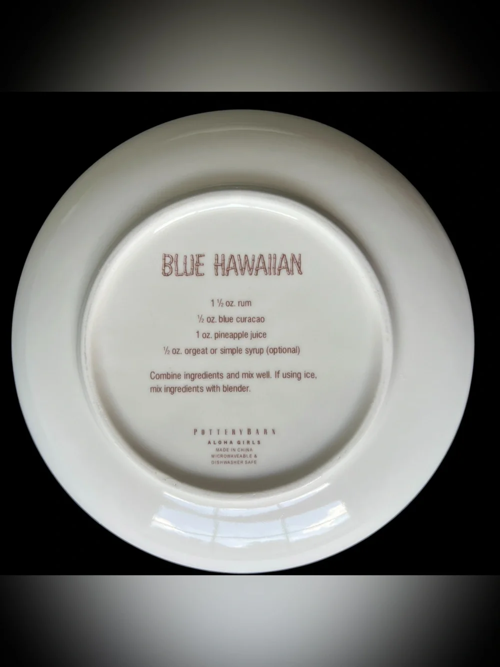 90s Y2K Pottery Barn Aloha Girls Salad / App Plates 8